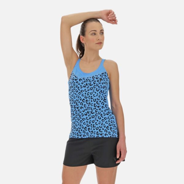 Women's leopard running singlet adele