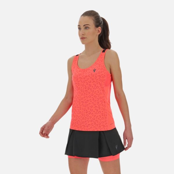 Women's leopard print running singlet judy