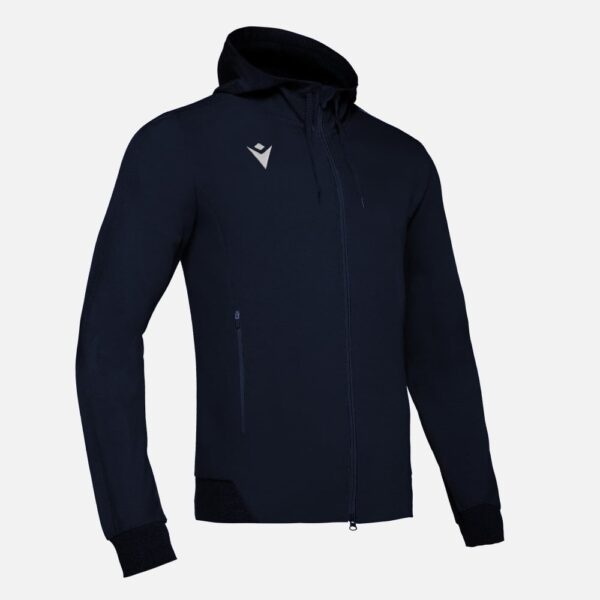 Full lenght zip hooded sweatshirt zither