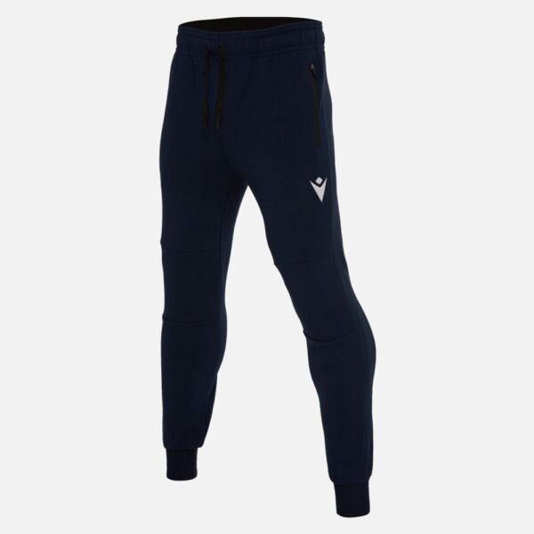 Cotton polyester pants with side pockets accordion